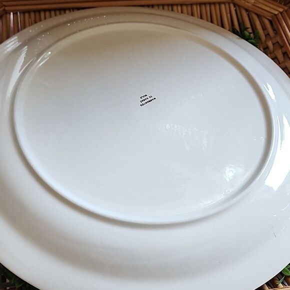 Vintage Warranted Gilded 22k Gold Rimmed Floral Platter - Picture 4 of 11